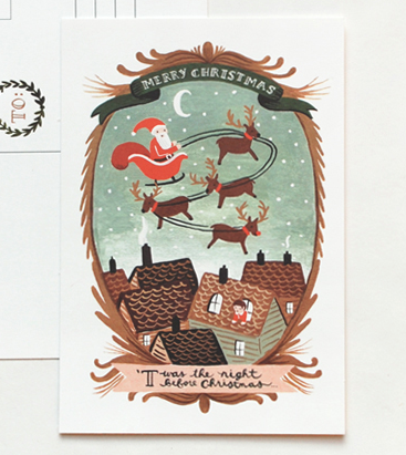 Pony Lane Rifle Paper Co Christmas Card