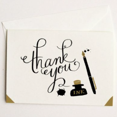 Pony Lane Ink & Blots Thank You Card