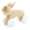 Wooden Rabbit Push Along Toy - Cotton Tail