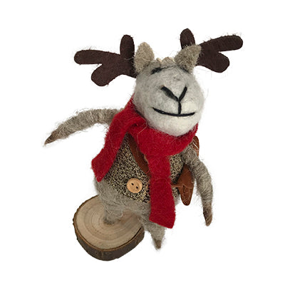 Woolly Christmas Deer