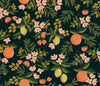 Rifle Paper Co Citrus Floral Pleat Coin Purse - Black