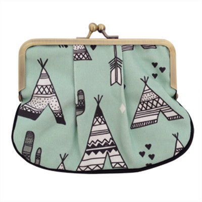 Mint Teepee Pleat Coin Purse