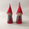 Scandi Wooden and Felt Angels Christmas Decoration - Ruddy Red Cheeks