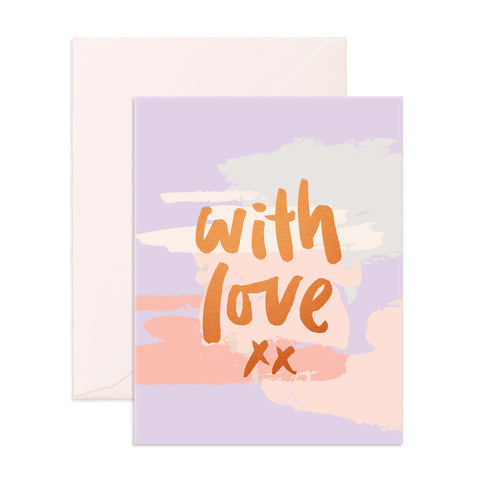 Fox & Fallow card - With love xx