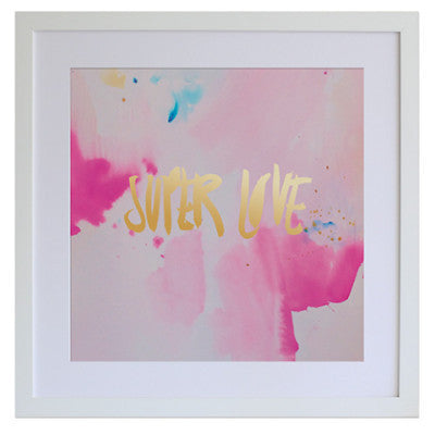 Super Love Gold Foil Print